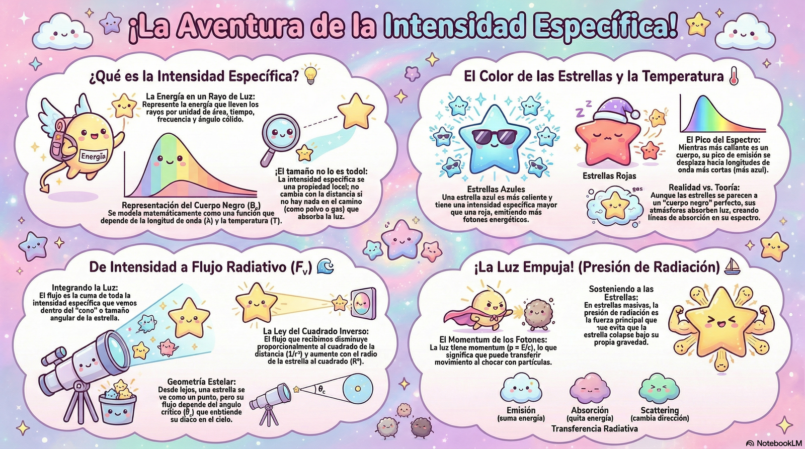 Radiación estelar: intensidad, flujo y presión de radiación · Astronomía General · Clase 5 · Lámina 1