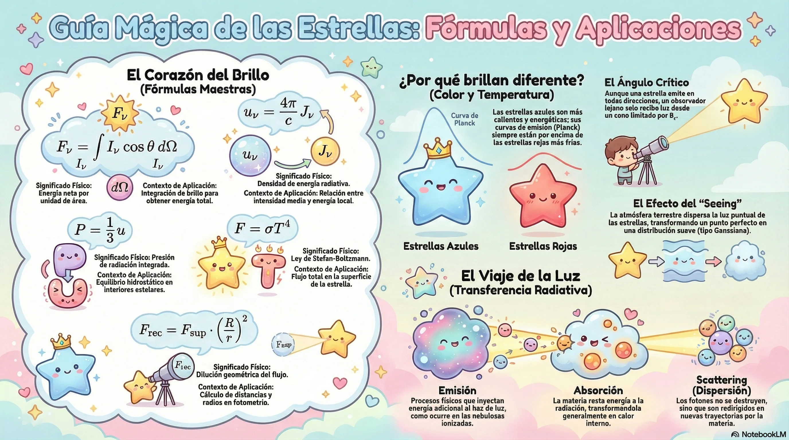 Radiación estelar: intensidad, flujo y presión de radiación · Astronomía General · Clase 5 · Lámina 3