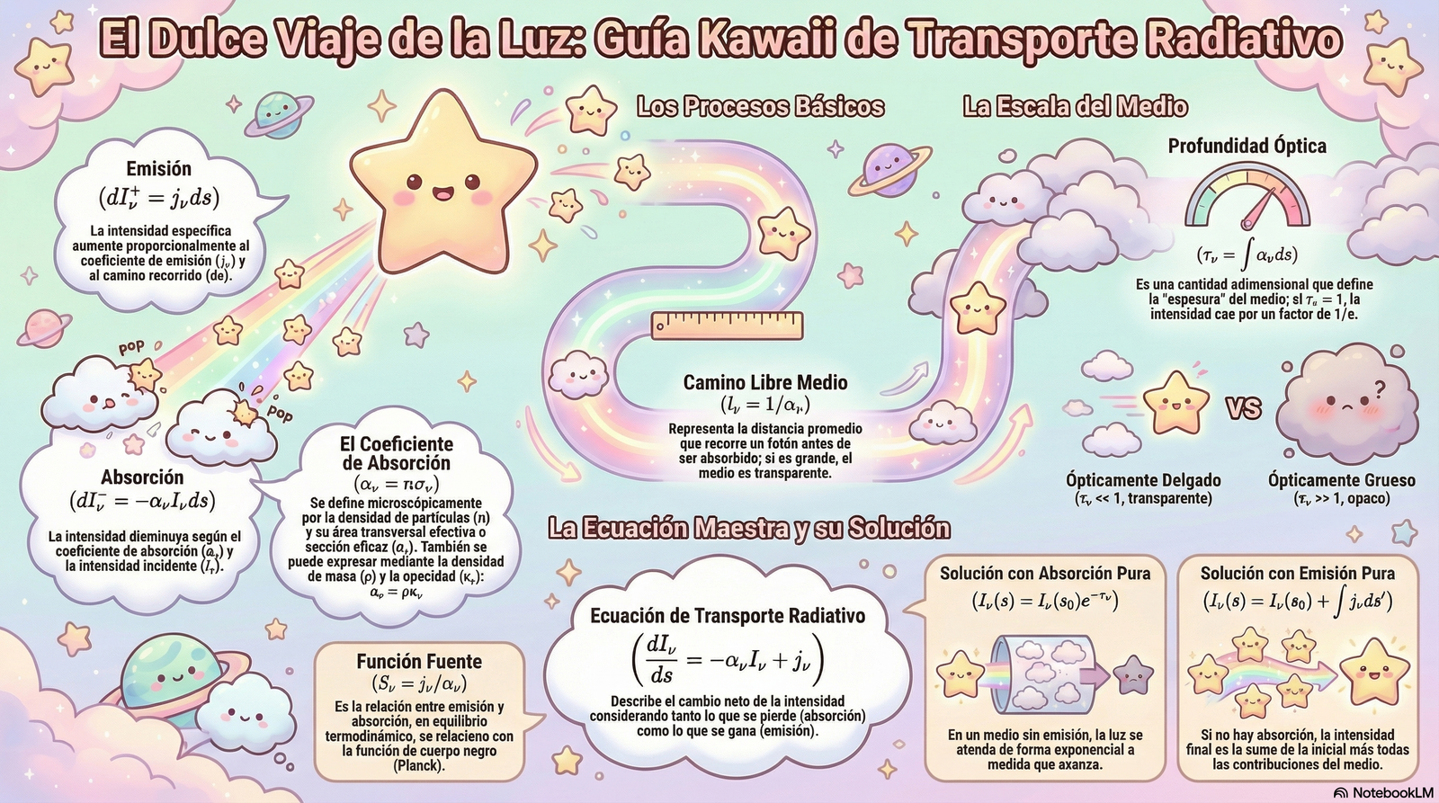 Transferencia radiativa: absorción y profundidad óptica · Astronomía General · Clase 7 · Lámina 1